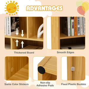 Ensemble de meubles en <span class=keywords><strong>bois</strong></span> Montessori pour enfants, pour garderie, école maternelle, armoire de rangement, bibliothèque, organisateur de jouets pour filles et garçons - Product Image 2
