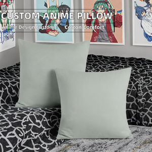 Housse de coussin carrée personnalisée, unie, pour la maison et l'hôtel, tricotée 100% coton certifié Oeko-Tex, faible MOQ, vente en gros d'usine - Product Image 2