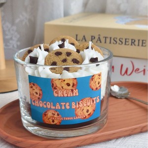 Simulation Fruit Dessert Scented Candle Glass <b>Cup</b> Cream Topping Candle Holiday Birthday Gift Ornament - Product Image 4