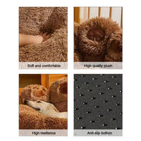 Fabricant de gros logo personnalisé fournisseur pour animaux de compagnie pour la mode style chien et chat en peluche lit en forme de patte d'ours