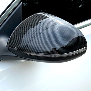 Mercedes-Benz C-Class W206 Rearview Mirror Cover Carbon Fiber Texture Full Set ABS Exterior Modification - Product Image 1