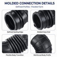 172285X6000 Air Intake Hose Reinforced EPDM Rubber Front Intake Side for Acura RL Legend 2005 2012 3.5L 3.7L V6 Engine
