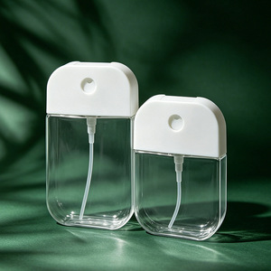 Transparent Spray Bottle Square Pump Dispenser With Spray Head For Toner Personal Care Travel Use - Product Image 2
