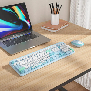 Combo de teclado y ratón inalámbricos Mofii 2.4G, teclado de tamaño completo con clic silencioso y ratón para computadora portátil/PC - Product Image 3