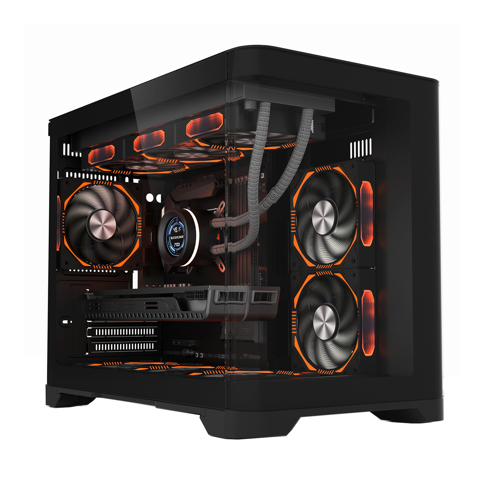 Wholesale New Trend Gaming PC <strong>Case</strong> Curved Glass Panel Full View <strong>Computer</strong> <strong>Case</strong> Mid Tower MATX Mini ITX <strong>Case</strong> for PC Gamer