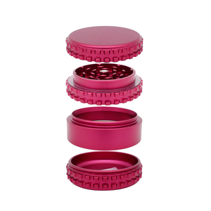 מותאם אישית לוגו חדש 4 שכבות אלומיניום צמחים טבק הרב מטחנות מגנט מטחנות עישון - Product Image 4