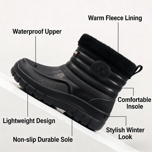Bottes de neige courtes d'hiver chaudes, légères, respirantes et imperméables, à semelle épaisse, <span class=keywords><strong>pour</strong></span> le jardin et le travail - Product Image 4