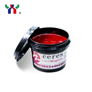 Marca de ceres uv offset tinta, pvc 4 cor uv fornecedor em cantão