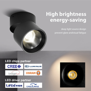 Commercio all'ingrosso 110V 265V 7W 10W 15W 3000K 4000K 6000K regolabile a <span class=keywords><strong>Led</strong></span> plafoniera a montaggio superficiale faretto a <span class=keywords><strong>Led</strong></span> - Product Image 3