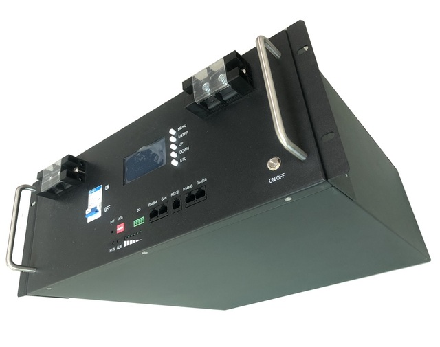 8000 Cycle Life Semi-solid State Rack Mounted LiFePO4 Battery Pack with BMS Solar Power Storage 24V 25.6V 200Ah