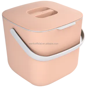 Poubelle de compostage pour comptoir de cuisine Petite poubelle de compostage avec poignée Poubelle de comptoir de cuisine avec couvercle