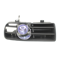 Juego de Luces Antiniebla para Rejilla de Parachoques Delantero con Lente Transparente y Luz Azul/Amarilla para VW Golf 4 98-05 1J0853665B 1J0853666B