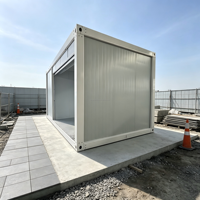Maison mobile préfabriquée de luxe de 20 pieds, bâtiment en acier à panneaux sandwich de haute qualité pour villa, bureau, atelier et magasin de détail