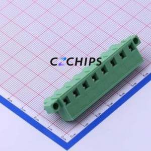 KF2EDGKM-7.62-8P Plug-in Terminal Block P=7.62mm Connector Plug Screw Fixing 1x8P 7.62mm - Product Image 2