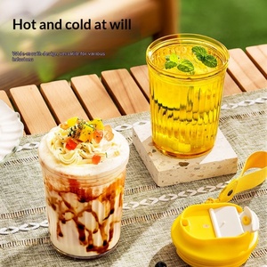 แก้วกาแฟและชานมแบบมินิมอลสุดฮิต ของขวัญคู่รัก พกพาสะดวก ทนทานต่อการตกกระแทก ดื่มได้โดยตรง พร้อมสายสะพาย - Product Image 4