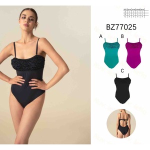 Maillot de bain une pièce HDJ grande taille, effet ventre plat, col carré, volants, taille haute, noir uni BZ77025 - Product Image 1
