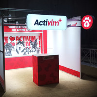10x10 personnalisé imprimé Portable exposition stand affichage stand toile de fond exposition boîte à lumière salon stand