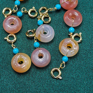 <span class=keywords><strong>จ</strong></span>ี้เมล็ดบัวอาเกตธรรมชาติหลากสี ราคาพิเศษ สำหรับทำสร้อยคอ งานประดิษฐ์เครื่องประดับ DIY - Product Image 1