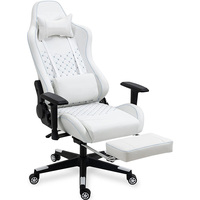 Chaise de jeu blanche, nouvelle, populaire, haute confort, réglable, design personnalisé, style moderne, éponge haute densité.