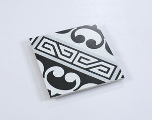 Azulejos de Porcelana Pequeños para Arte, Azulejos para Paredes y Pisos de Hoteles, Antideslizantes, 200x200, Estilo Nórdico, Negro y Blanco, Mate, Geométricos, de Cerámica - Product Image 2