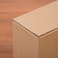 Boîte en papier écologique durable à double couvercle avec poignée, idéale pour les cadeaux et l'emballage de détail, best-seller