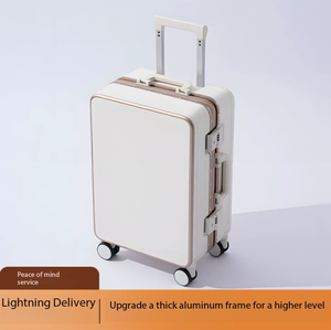 กระเป๋าเดินทางแบบมีคันชัก ขนาด 20 นิ้ว โครงอะลูมิเนียม แข็งแรง ความจุขนาดใหญ่ พร้อมช่องเก็บโทรศัพท์มือถือด้านในแบบปิดสองชั้น - Product Image 3