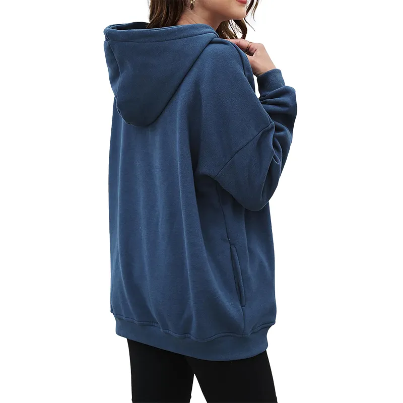 Individuelle DAMENKLEIDUNG WART Übergroße HOodies Fleece gefüttert langärmelige Sweatshirts lässig locker modisch Pullover Pullover