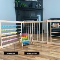Parc en bois pour enfants Extra Large Pop up Portable Toddler Kids 'Playpens Octogone Portable Intérieur de 2 ans à 5 ans