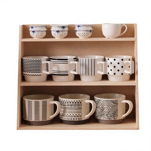 Wooden Mug Holder <b>Stand</b> Bamboo Cup Organizer Display Rack Countertop Tableware Storage for Kitchen - Product Image 5