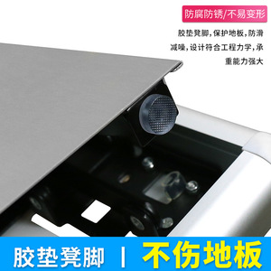 Folding Shoe Changing <b>Stool</b> Aluminum Alloy Wall Mounted Foldable Modern Minimalist Home <b>Stool</b> <b>Ottoman</b> Silver - Product Image 4