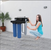 Système de filtration d'eau ultraviolette multimédia 20 GPM avec élément filtrant plissé en PP, adapté à l'eau de puits, de robinet et de pluie