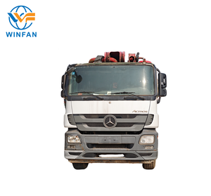 Camion pompe à béton diesel Sany SYM5449THB 560C-8A d'occasion, flèche de 56 m, véhicule de pompage de ciment haute pression, moteur OM470LA.6-56 - Product Image 3