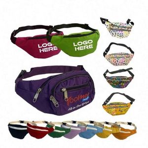 Riñonera Deportiva Personalizable para Negocios, Impermeable, de Poliéster, en Forma de Barril, Unisex, con Logotipo Bordado, Cierre de Cremallera - Product Image 1