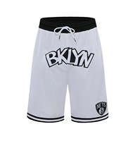 Short de basket-ball brodé sur mesure avec poches Short de l'équipe de basket-ball en maille