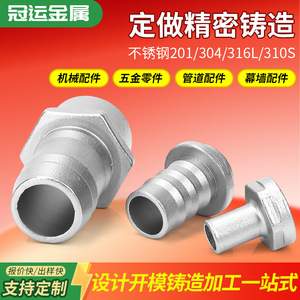 Couronne en acier inoxydable moulée avec précision, pièces usinées non standard pour accessoires de murs-rideaux - Product Image 2