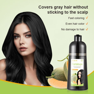Allergy-Free Fresh Cantaloupe Cream <strong>Hair</strong> Color Shampoo 400ml Permanent Natural Fruit <strong>Dye</strong> - Product Image 6