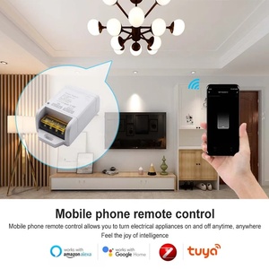 Zigbee 30A 6600W Interruptor inteligente de alta potencia Alexa Voice Tuya App <span class=keywords><strong>Control</strong></span> remoto Temporizador de plástico Compartir en familia Necesita Gateway Hub - Product Image 3