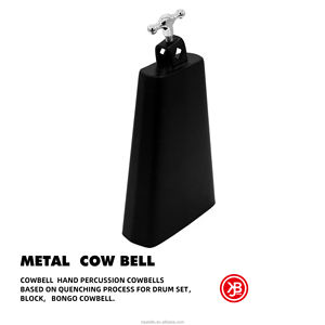 Campana de Metal Negra de Envío Rápido, Instrumento Musical de Percusión Manual, Campana Musical en Existencia - Product Image 2