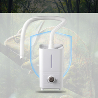 Humidificateur Électrique à Brume Froide avec Aromathérapie et Désinfection, Commande par Bouton, Capacité 6L en Plastique pour Reptiles, Hôtels et Foyers