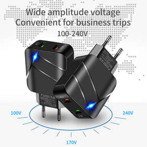 Cargador de Pared USB 2.1A QC3.0 de 28W con Carga Rápida para <span class=keywords><strong>iPhone</strong></span> 16 15 14 13 12 11 Pro Max, Xiaomi 14 13, Samsung <span class=keywords><strong>Galaxy</strong></span> - Product Image 1