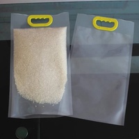 Fabricant spot transparent sous vide en nylon alimentaire riz empaquetant des sachets en plastique avec poignée