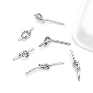 Roestvrijstalen Knoop Love Charm Hanger Sieraden Maken Benodigdheden Voor Diy-Eindeloze Knoop Symbool Charme - Product Image 3