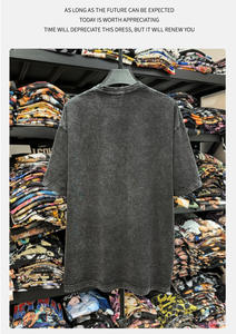 เสื้อยืดวินเทจสำหรับผู้ชาย, เสื้อยืดโอเวอร์ไซส์ทรงหลวมเสื้อเชิ้ตลำลองแขนสั้นใส่ได้ทั้งชายและ Y2K - Product Image 5