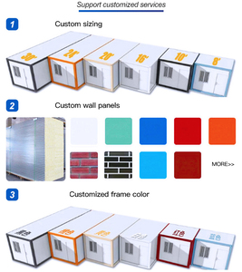 Contenedor Móvil Modular Resistente al Viento para Vivienda Pequeña con Panel Sándwich, Almacén y Cuarto de Herramientas en Venta - Product Image 3