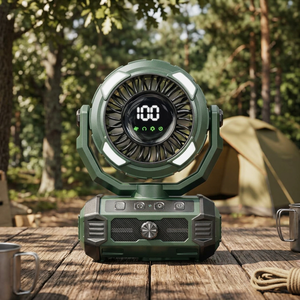 Camping <b>Fan</b> <b>with</b> <b>Remote</b> <b>Control</b> 6000mAh Rechargeable Battery <b>Fan</b> Camping <b>Fan</b> for Tents <b>with</b> LED Light Hanging Hook Ceiling <b>Fans</b> - Product Image 4