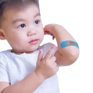 Tecido Flexível Marca Adhesive Bandage Adhesive Gesso Band Aid Tamanho Grande Para os primeiros socorros e Cuidados Feridos