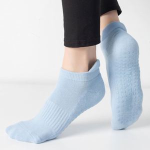 Mujeres Terry grueso peinado algodón Yoga danza Fitness deportes piso antideslizante profesional Pilates Calcetines - Product Image 2
