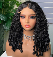 Peluca rizada birmana de cabello humano, pelucas rizadas con encaje frontal para mujeres negras, peluca de cabello humano con encaje HD transparente, pre-arrancada con cabello de bebé