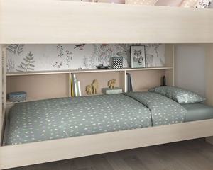 NOVA Lits superposés modernes pour enfants avec armoire de rangement Escaliers Ensemble de meubles de chambre à coucher pour enfants Lits superposés en bois massif <span class=keywords><strong>Bibop</strong></span> avec lit gigogne - Product Image 5