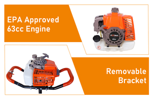 Hotoka 63cc Trái Đất Khoan Máy Khoan 150Mm Khoan Bit Để Làm Cho Lỗ Trên Trái Đất Xăng Mở Rộng Khoan Cho Cây Trồng - Product Image 3